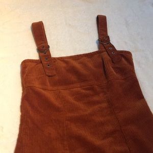 Pinafore corduroy dress